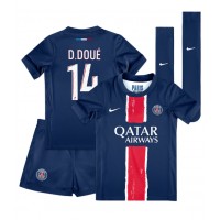 Maglie da calcio Paris Saint-Germain Desire Doue #14 Prima Maglia Bambino 2024-25 Manica Corta (+ Pantaloni corti)